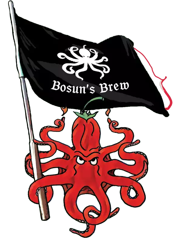 an octopus with pepper characteristics, a stem, a wrinkled forehead resembling a Carolina Reaper, and small flames shooting out of his tentacles